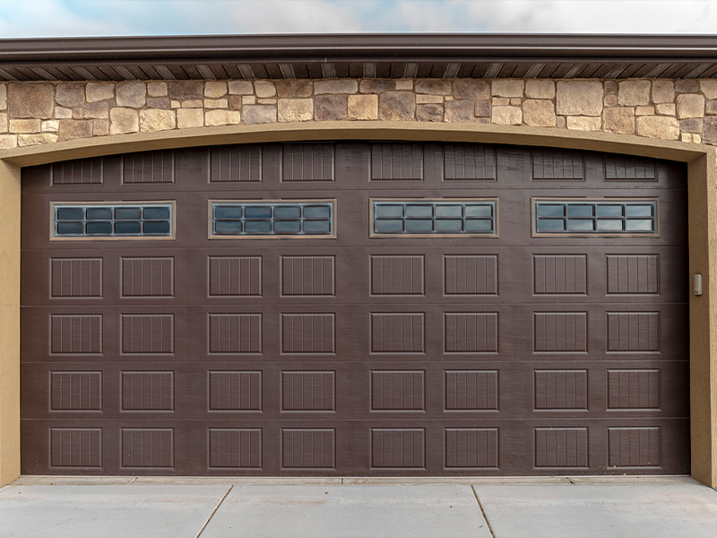 a close up of a brick building
